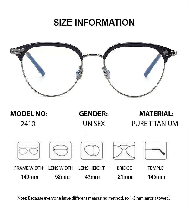 Chashma Unisex Full Rim Oval Round Acetate Titanium Eyeglasses 882410 — view 2 | Chashma at FuzWeb
