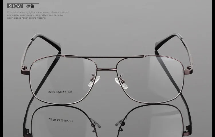 Unisex Alloy Frame Full Rim Eyeglasses 2256 — view 20 | Bclear at FuzWeb