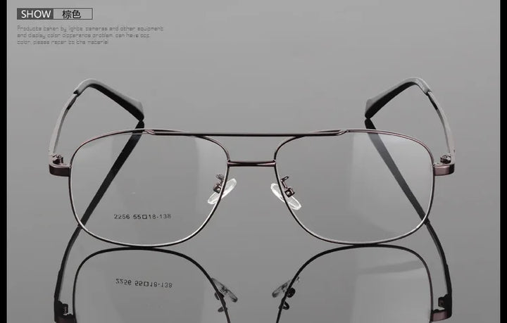 Unisex Alloy Frame Full Rim Eyeglasses 2256 — view 20 | Bclear at FuzWeb