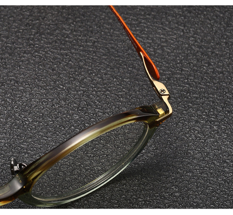 Krasivyy Unisex Full Rim Oval Titanium Acetate Eyeglasses 96060 — view 1 | Krasivyy at FuzWeb