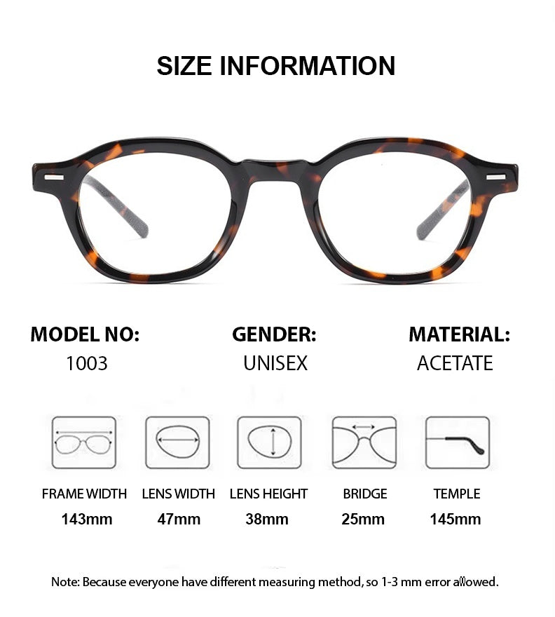 Chashma Ochki Unisex Full Rim Polygon Oval Acetate Eyeglasses 881003 — view 1 | Chashma Ochki at FuzWeb