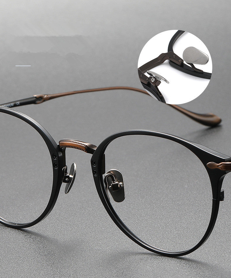 Aimee Unisex Full Rim Oval Round Titanium Eyeglasses 3112 — view 5 | Aimee at FuzWeb