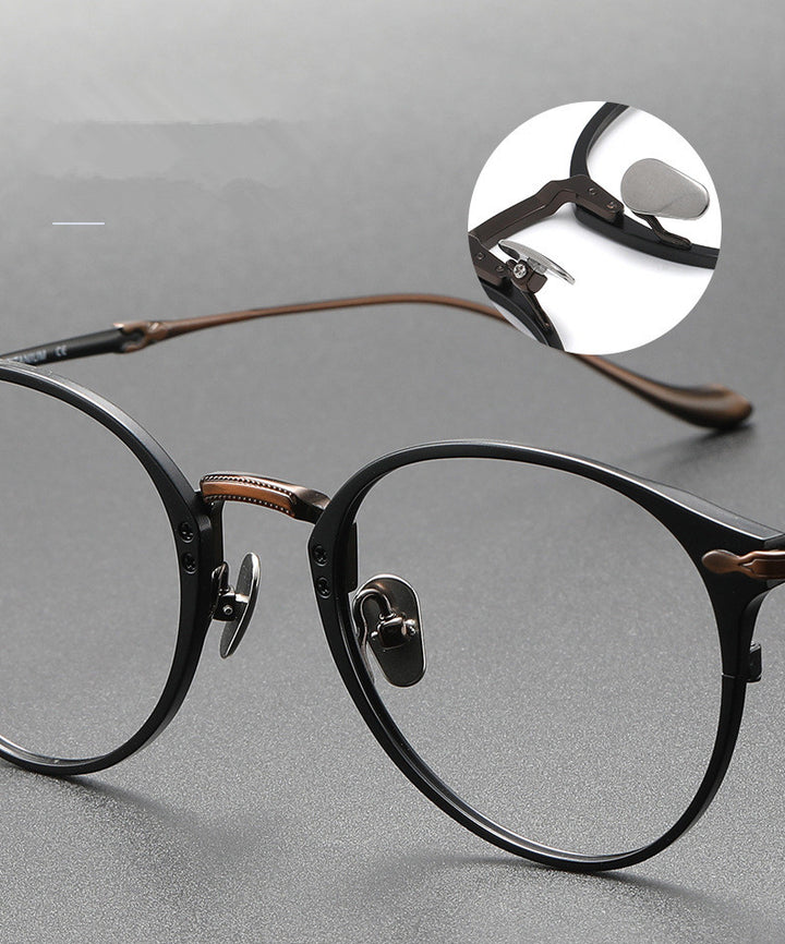 Aimee Unisex Full Rim Oval Round Titanium Eyeglasses 3112 — view 5 | Aimee at FuzWeb