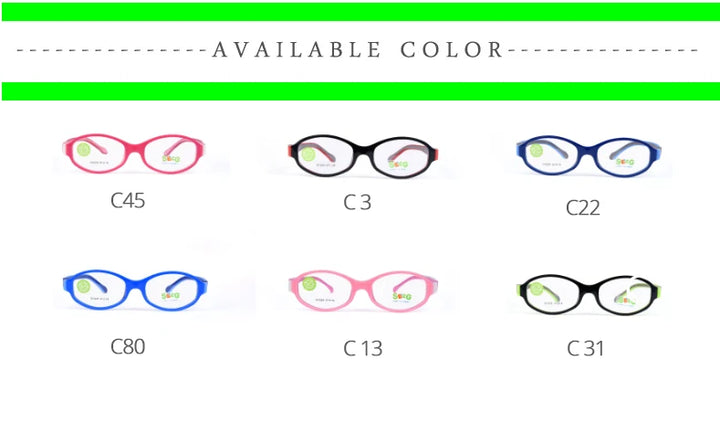 Secg Unisex Youths Full Rim Round Tr 90 Silicone Eyeglasses 3029 — view 18 | Secg at FuzWeb