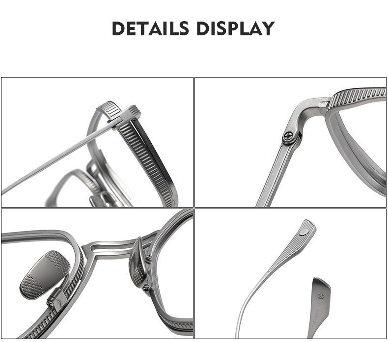 Kansept Unisex Full Rim Square Double Bridge Titanium Reading Glasses 628125 — view 2 | Kansept at FuzWeb