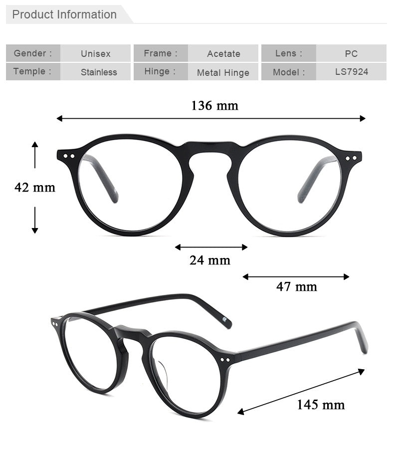 Chashma Ochki Womens Full Rim Round Acetate Alloy Eyeglasses 37924 — view 1 | Chashma Ochki at FuzWeb