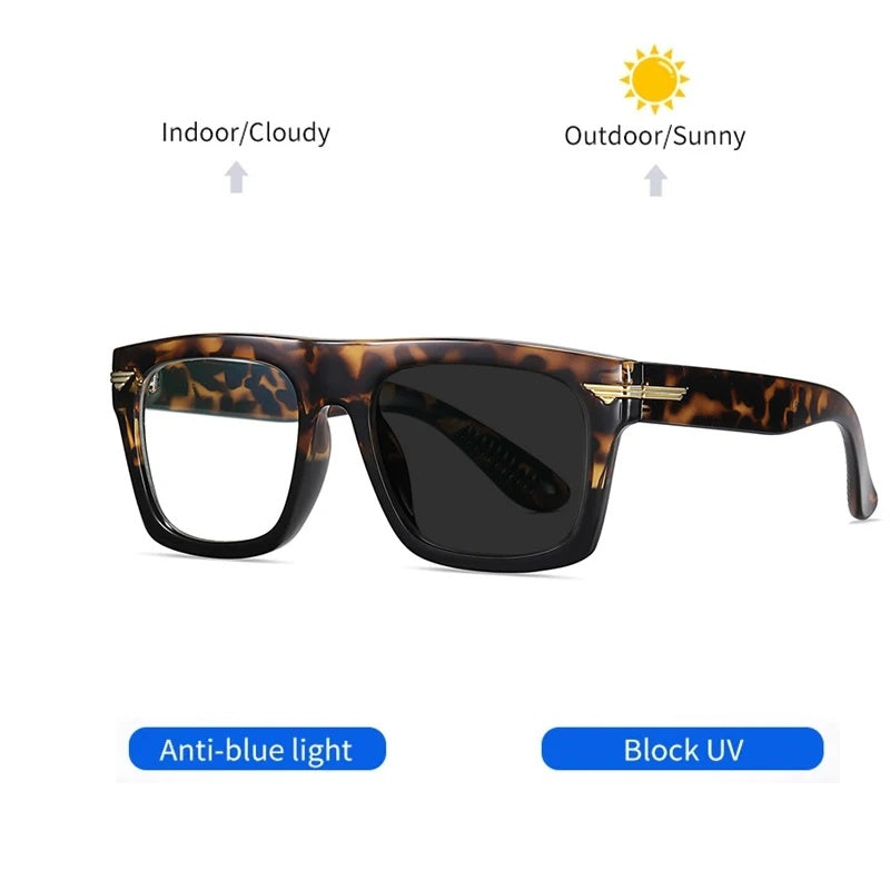 Kocolior Unisex Full Rim Square Acetate Hyperopic Reading Glasses 3394 — view 2 | Kocolior at FuzWeb