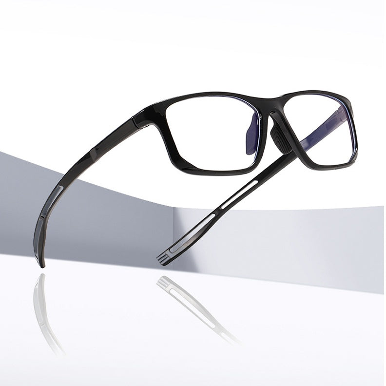 Chashma Ochki Unisex Full Rim Square Tr 90 Titanium Eyeglasses 883001.