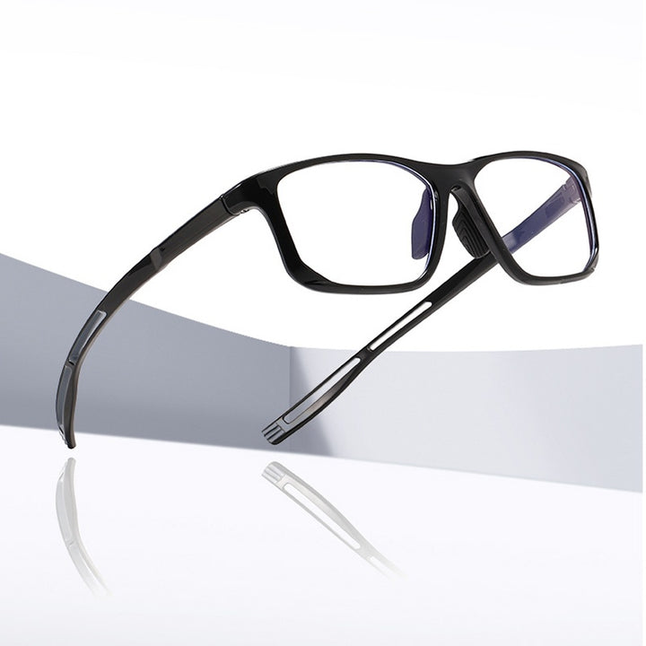 Chashma Ochki Unisex Full Rim Square Tr 90 Titanium Eyeglasses 883001.