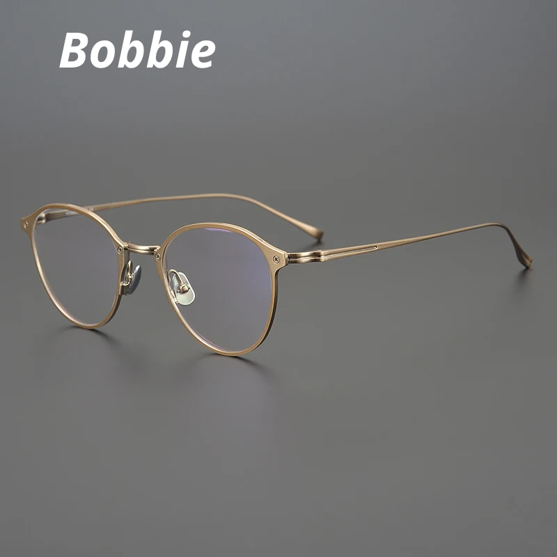 Bobbie Unisex Full Rim Oval Round Titanium Eyeglasses 698045