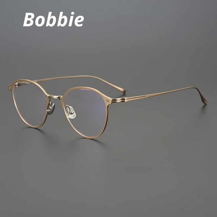 Bobbie Unisex Full Rim Oval Round Titanium Eyeglasses 698045