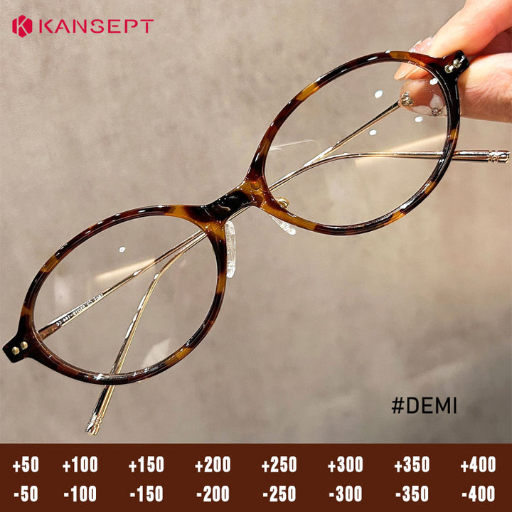 Kansept Unisex Full Rim Oval Tr 90 Metal Frames 180100 FuzWeb
