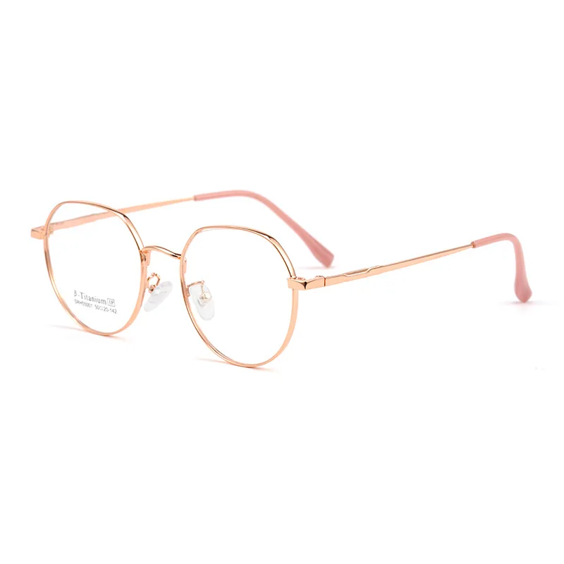 Gmei Optical SRH55001 women's round titanium prescription eyeglasses — view 3