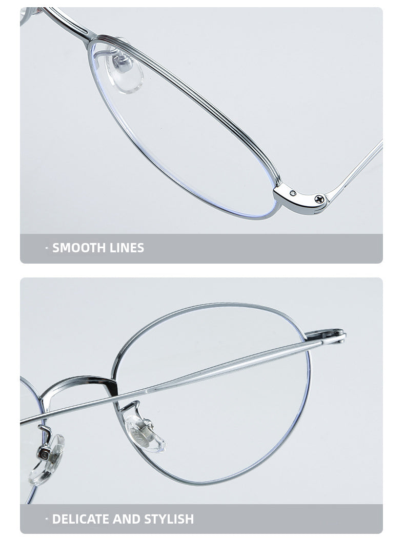 Kansept Unisex Full Rim Oval Titanium Reading Glasses 30886 — view 2 | Kansept at FuzWeb