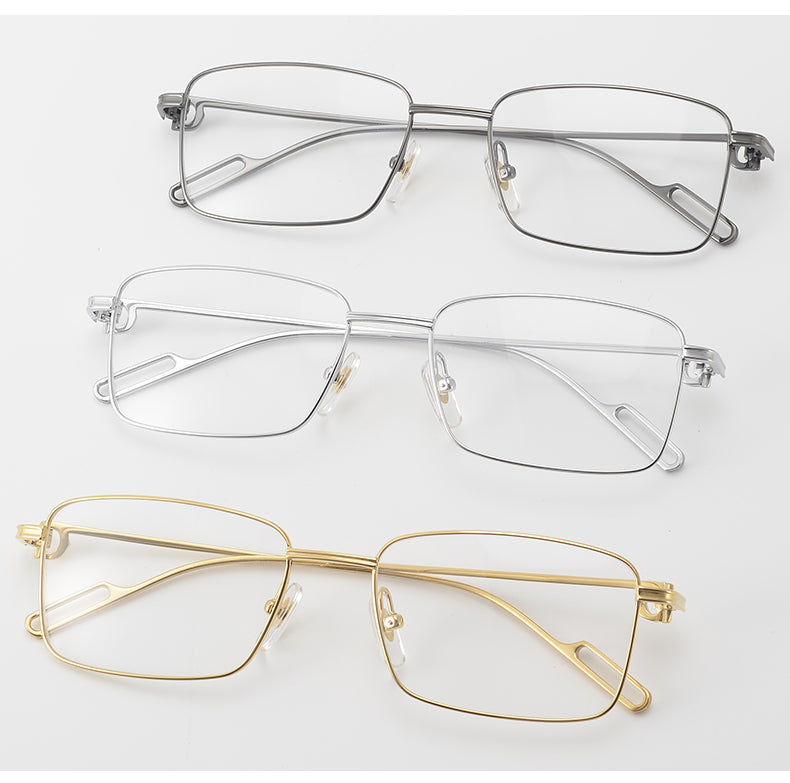 Krasivyy Unisex Full Rim Polygon Square Titanium Eyeglasses 420219.