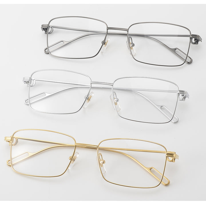 Krasivyy Unisex Full Rim Polygon Square Titanium Eyeglasses 420219.