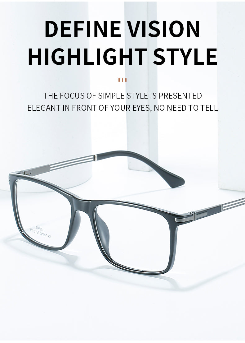 Hotochki Unisex Full Rim Aluminum Magnesium Frame Eyeglasses 9170 — view 2 | Hotochki at FuzWeb