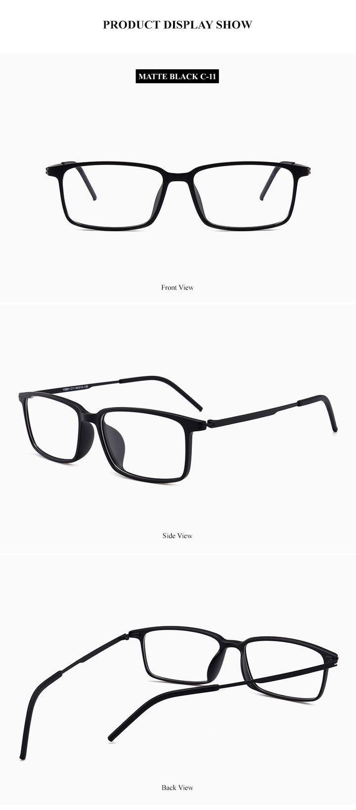 Chashma Ochki Unisex Full Rim Square Ultem Tr 90 Stainless Steel Eyeglasses 2601 — view 7 | Chashma Ochki at FuzWeb
