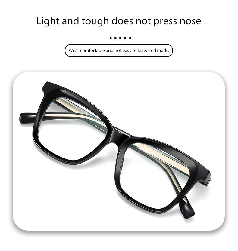 Hotony Womens Full Rim Cat Eye Square Tr 90 Alloy Eyeglasses 426906 — view 1 | Hotony at FuzWeb