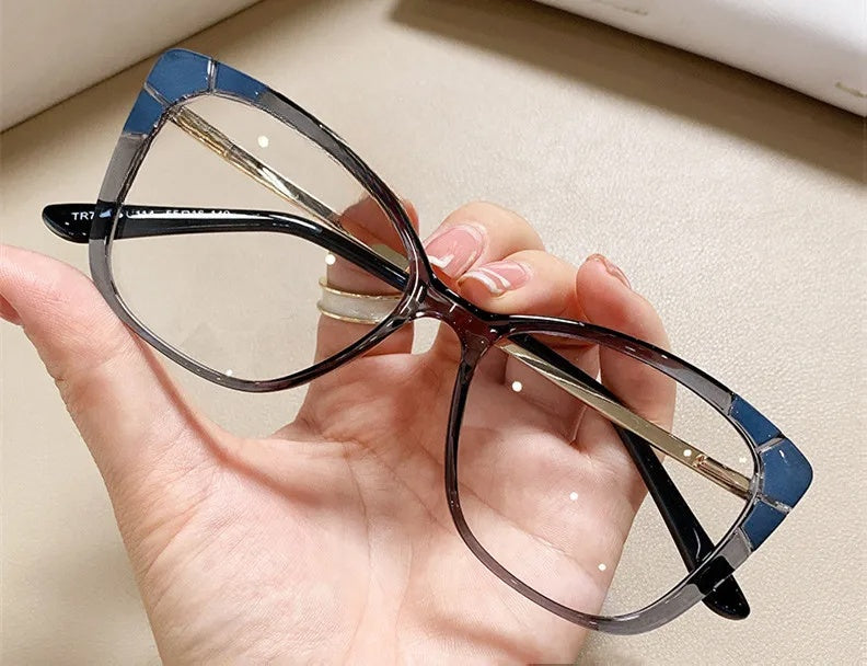 Chashma Womens Full Rim Square Cat Eye Tr 90 Alloy Eyeglasses 75721 — view 2 | Chashma at FuzWeb