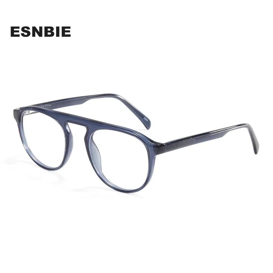 Esnbie Women's Full Rim Oval Square Acetate Eyeglasses 220631