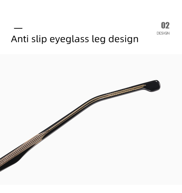 Kocolior Unisex Full Rim Square Double Bridge Tr 90 Titanium Photochromic Reading Glasses 821206.