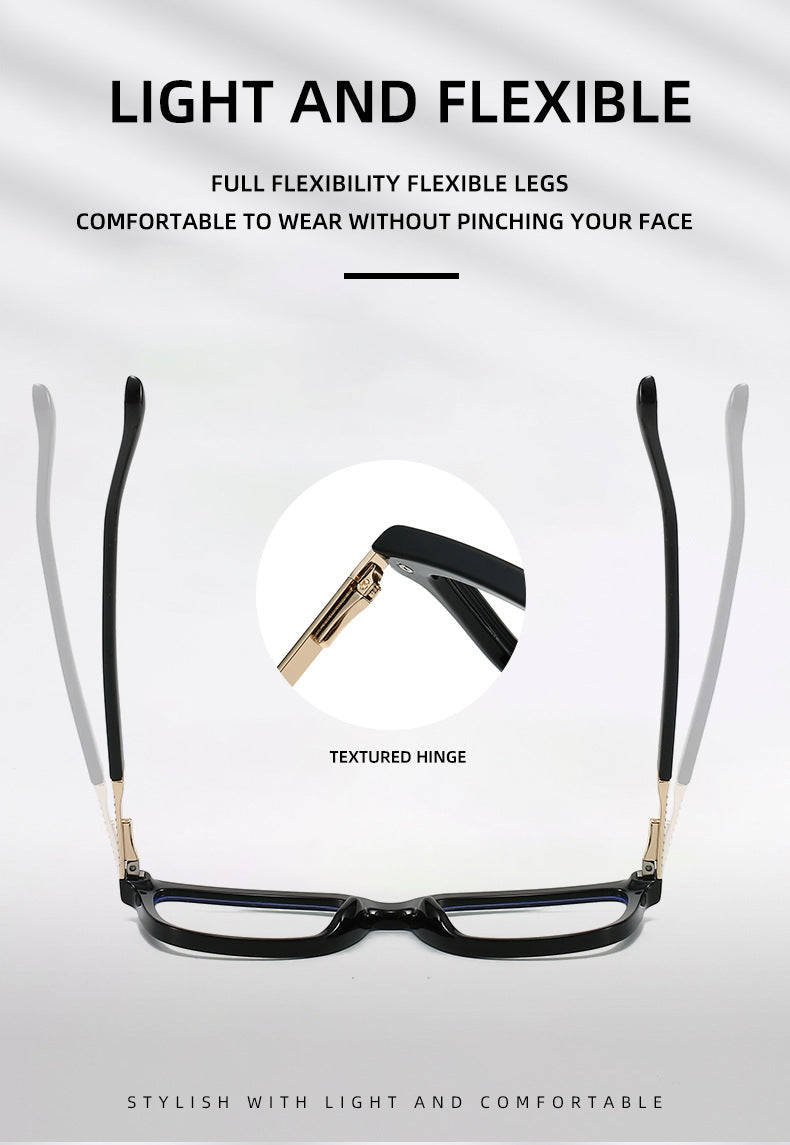 Vicky Mens Full Rim Square Double Bridge Tr 90 Alloy Reading Glasses 584003 — view 1 | Vicky at FuzWeb