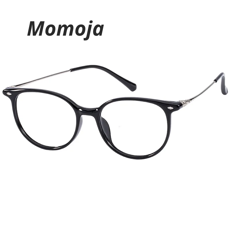 Momoja Women's Full Rim Oval Square Tr 90 Titanium Eyeglasses 783054
