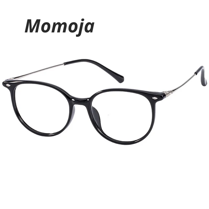 Momoja Women's Full Rim Oval Square Tr 90 Titanium Eyeglasses 783054
