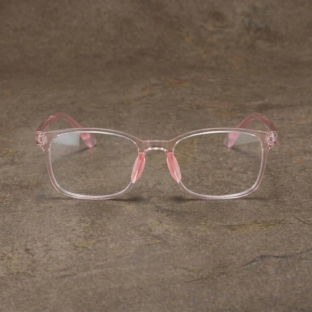 Aimee Kids Full Rim Square TR90 Silicone Eyeglasses 2027 — view 2 | Aimee at FuzWeb