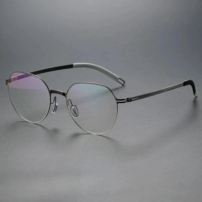 Aimee Unisex Full Rim Round Titanium Acetate Eyeglasses V498S — view 1 | Aimee at FuzWeb