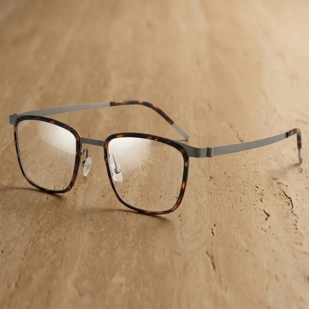 Aror Unisex Full Rim Square TR90 Titanium Eyeglasses 9715 — C1 — view 1 | Aror at FuzWeb
