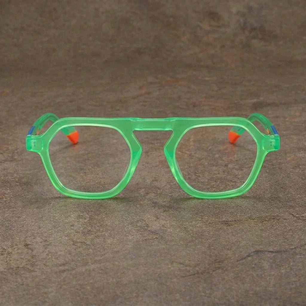 Aror Unisex Full Rim Round Acetate Eyeglasses LM-A6816 — view 1 | Aror at FuzWeb