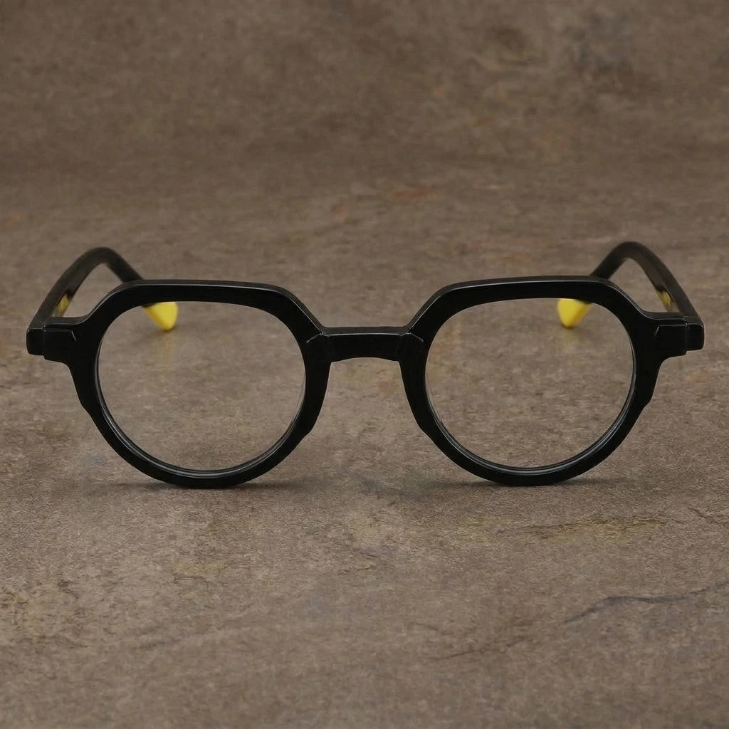 Aror Women's Full Rim Round Acetate Eyeglasses LM-A6818 — view 1 | Aror at FuzWeb