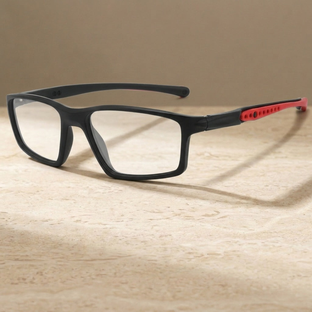 Bclear Unisex Full Rim Rectangle TR90 Sports Eyeglasses BSF-9304TR - C 2 — view 2 | Bclear at FuzWeb