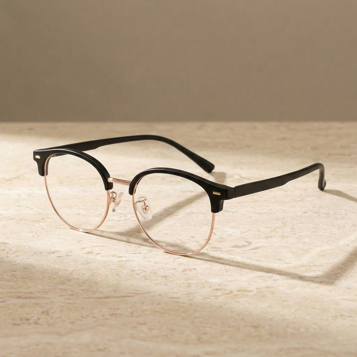 Bclear Unisex Semi Rim Browline TR90 Eyeglasses BSF-R6061ZF - C 1 — view 1 | Bclear at FuzWeb