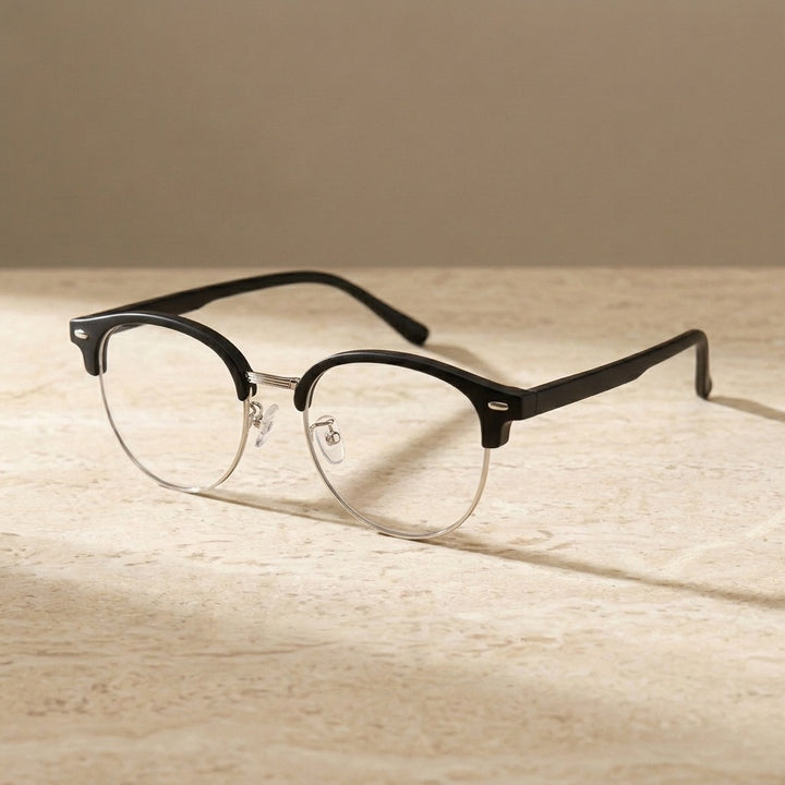 Bclear Unisex Semi Rim Browline TR90 Eyeglasses BSF-R6061ZF - C 2 — view 2 | Bclear at FuzWeb