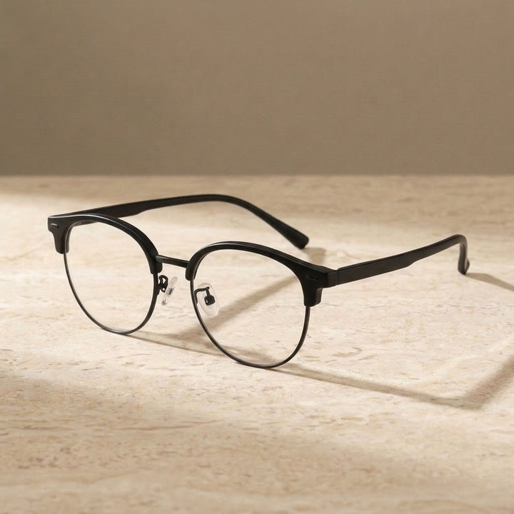 Bclear Unisex Semi Rim Browline TR90 Eyeglasses BSF-R6061ZF - C 3 — view 3 | Bclear at FuzWeb