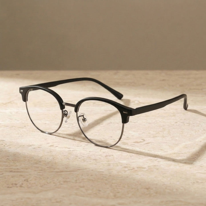 Bclear Unisex Semi Rim Browline TR90 Eyeglasses BSF-R6061ZF - C 4 — view 4 | Bclear at FuzWeb