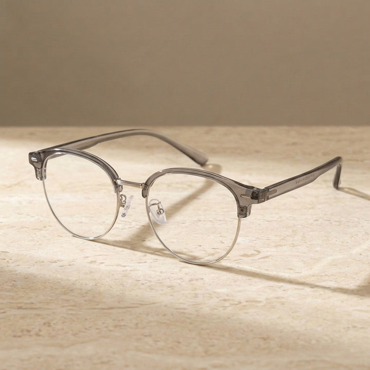 Bclear Unisex Semi Rim Browline TR90 Eyeglasses BSF-R6061ZF - C 5 — view 5 | Bclear at FuzWeb