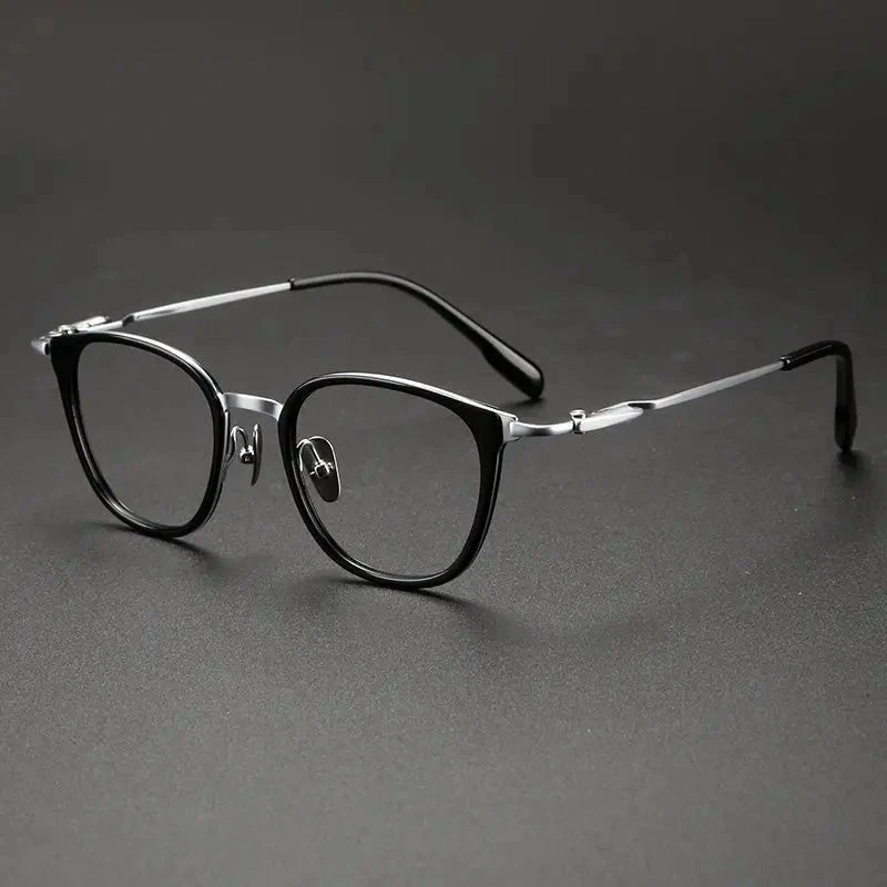 Blackmask Unisex Full Rim Oval Titanium Acetate Eyeglasses BM-0059 — view 1 | Blackmask at FuzWeb
