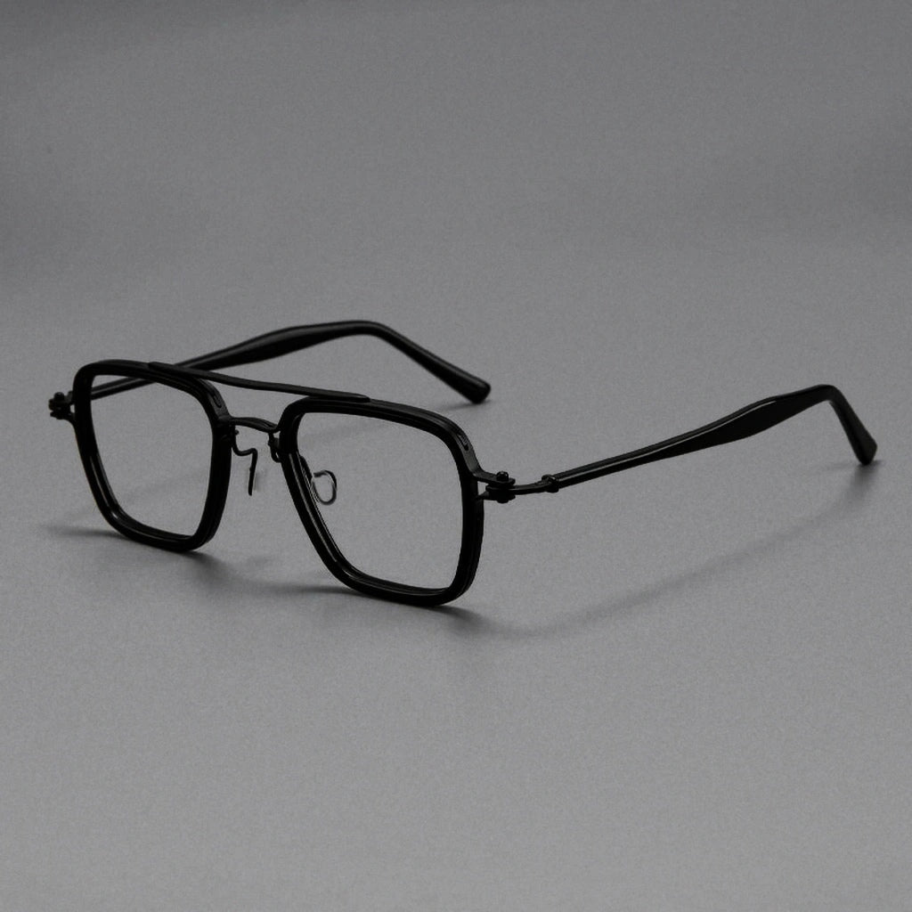 Blackmask Unisex Full Rim Aviator Titanium Acetate Eyeglasses BM-AR5875 — view 1 | Blackmask at FuzWeb