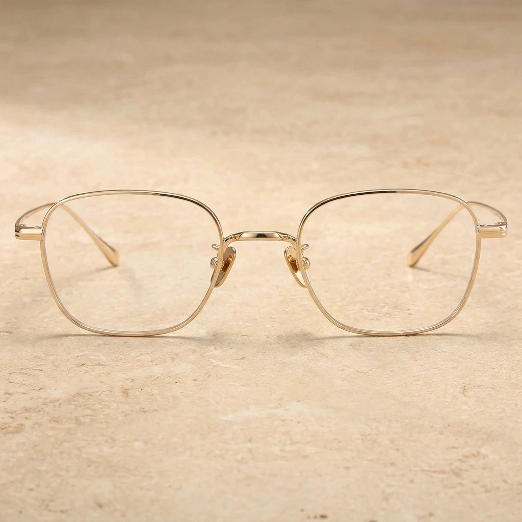 Blackmask Unisex Full Rim Square Pure Titanium Eyeglasses BM-G199 — view 2 | Blackmask at FuzWeb