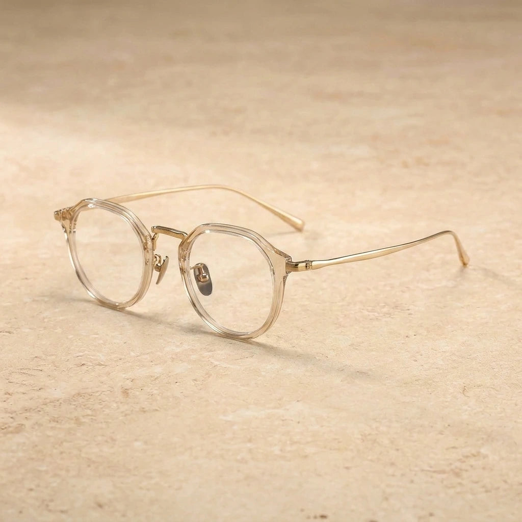 Blackmask Unisex Full Rim Round Titanium Acetate Eyeglasses BM-KM1113 — view 2 | Blackmask at FuzWeb