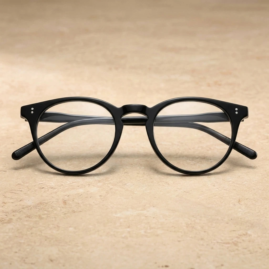 Blackmask Unisex Full Rim Round Acetate Eyeglasses BM-O5183 — view 2 | Blackmask at FuzWeb