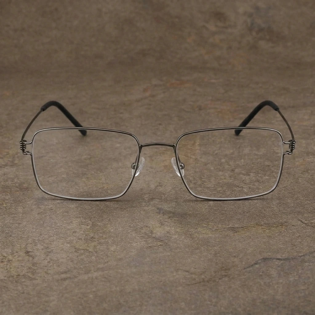 Blackmask Unisex Full Rim Square Pure Titanium Eyeglasses Ldtim — view 1 | Blackmask at FuzWeb