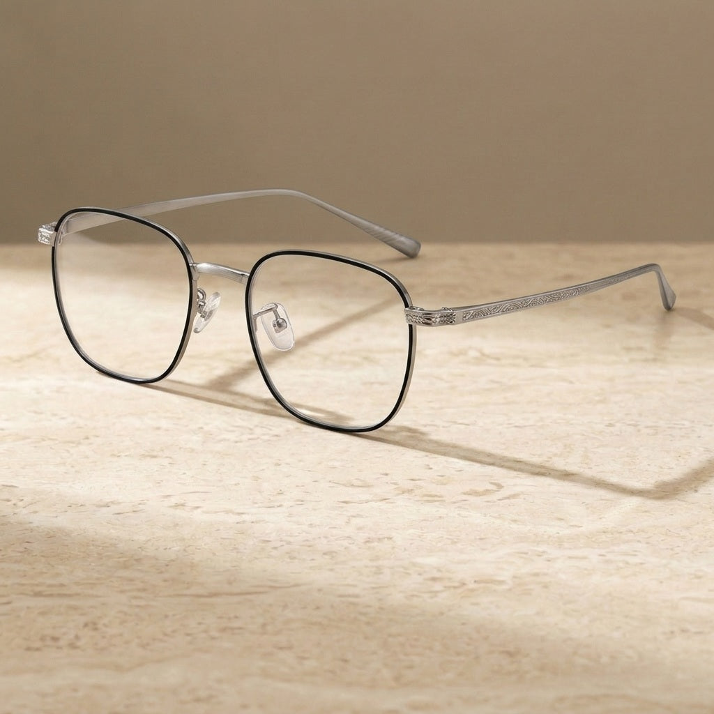 Chashma Unisex Full Rim Square Alloy Eyeglasses 19013 — view 1 | Chashma at FuzWeb
