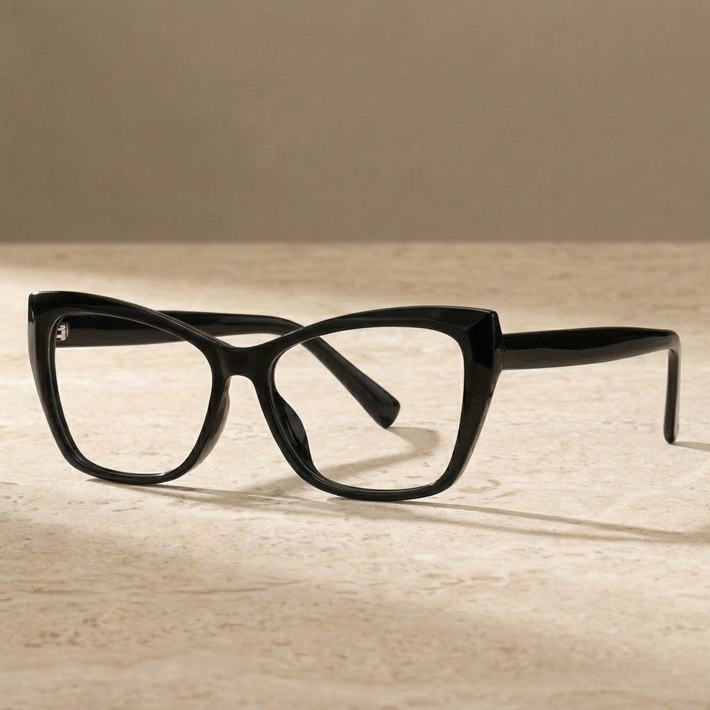 Chashma Women's Full Rim Cat Eye Alloy Acetate Eyeglasses 2002 — view 2 | Chashma at FuzWeb