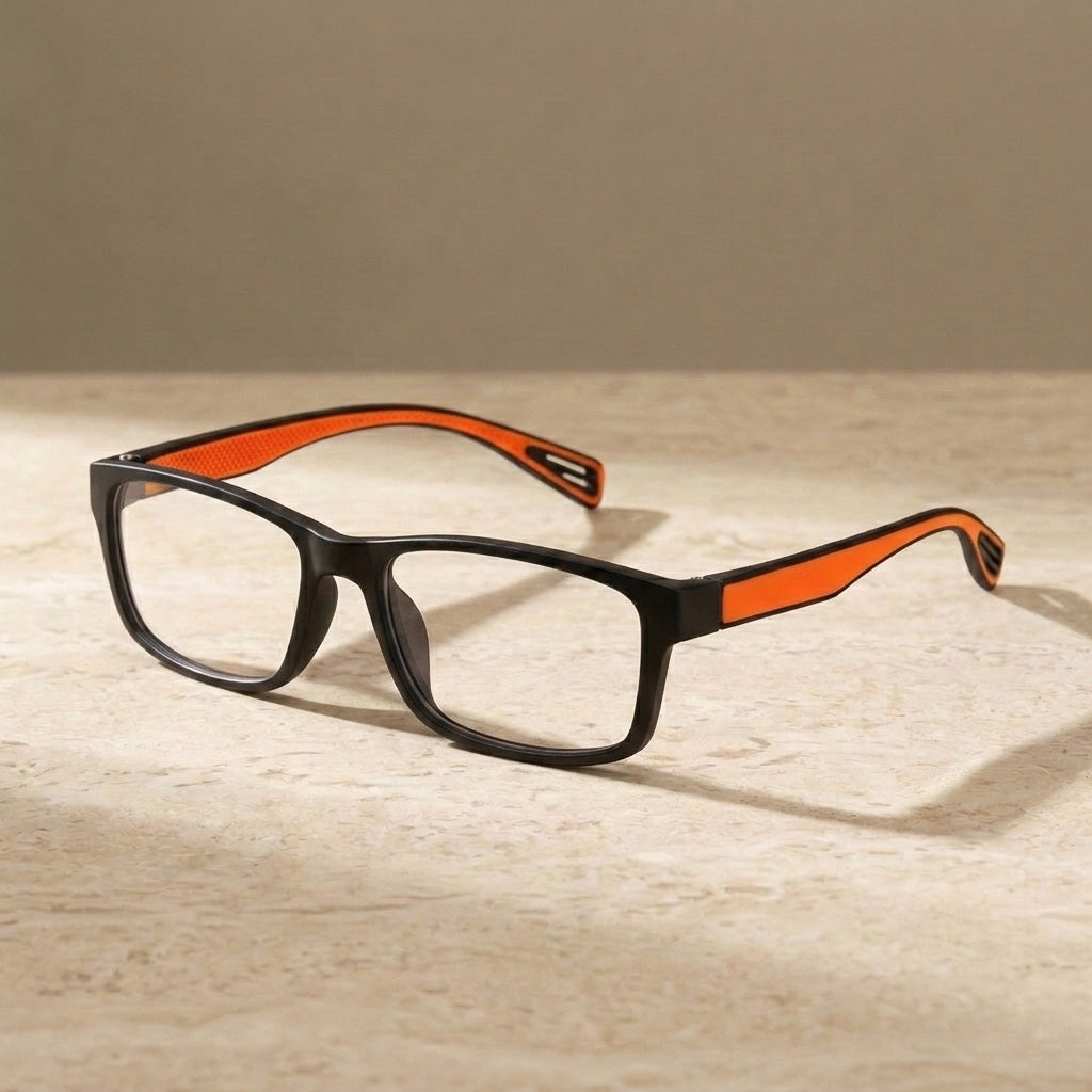 Chashma Unisex Full Rim Square Tr 90 Titanium Sport Eyeglasses 4666 — view 2 | Chashma at FuzWeb
