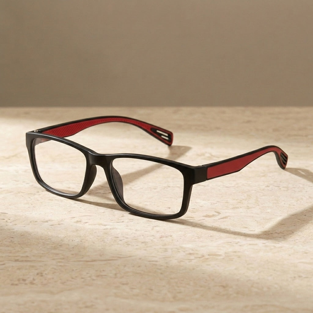 Chashma Unisex Full Rim Square Tr 90 Titanium Sport Eyeglasses 4666 — view 1 | Chashma at FuzWeb
